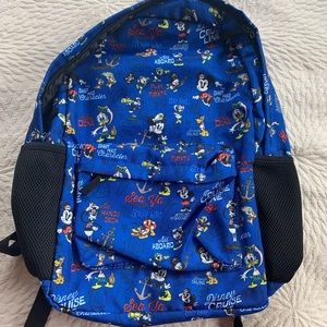 Disney Cruise Brand blue Mickey & Friends backpack NWOT